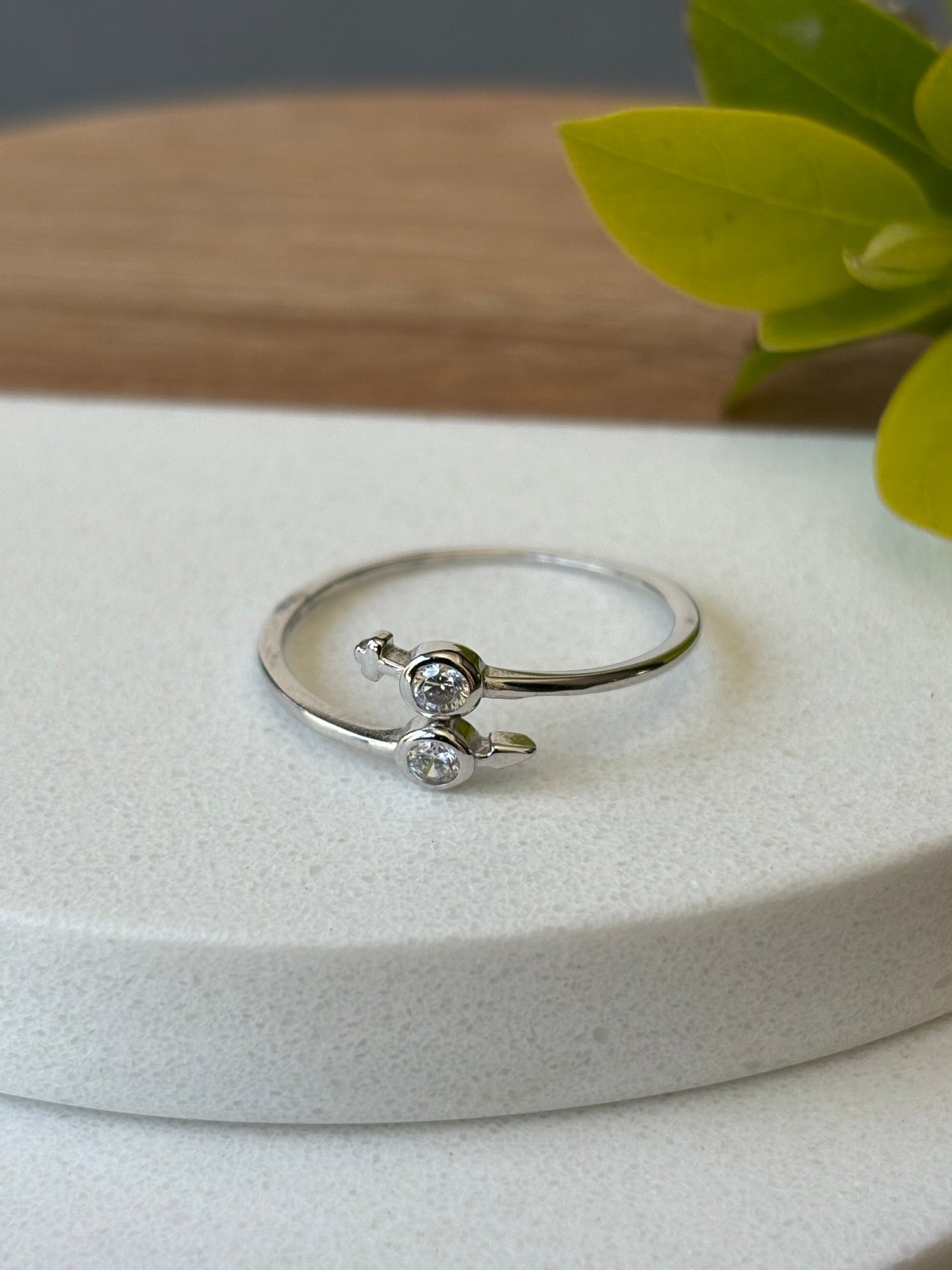 925 SILVER CZ FASHION RING