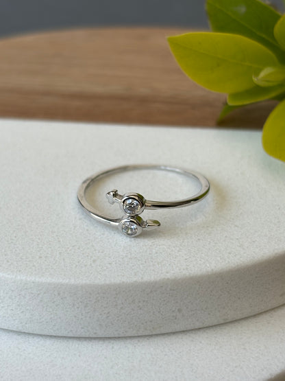 925 SILVER CZ FASHION RING