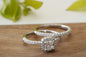 925 CZ Solitaire Ring With Band